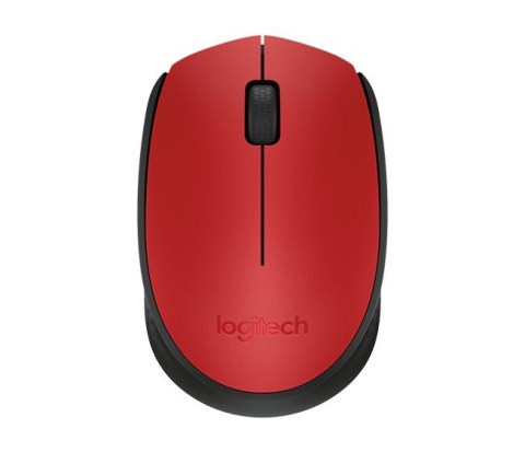 Mysz Logitech M171 Red bezprzewodowa optyczna do biura uniwersalna