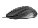 Mysz TRACER Click USB optyczna przewodowa czarna biurowa dla praworęcznych
