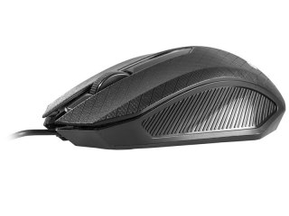 Mysz TRACER Click USB optyczna przewodowa czarna biurowa dla praworęcznych