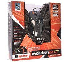 Mysz A4Tech EVO XGame Opto X710 Extra Fire gaming optyczna 7 przycisków