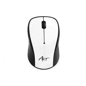 Mysz bezprzewodowa ART AM-92C optyczna USB biała do biura