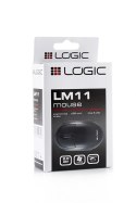 Mysz optyczna Logic Concept LM-11 przewodowa ergonomiczna biurowa czarna