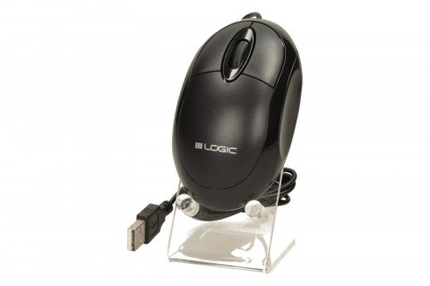 Mysz optyczna Logic Concept LM-11 przewodowa ergonomiczna biurowa czarna