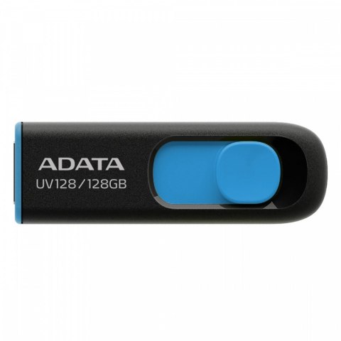 Pendrive Adata UV128 128GB USB 3.2 czarno-niebieski elegancki i kompaktowy