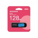 Pendrive Adata UV128 128GB USB 3.2 czarno-niebieski elegancki i kompaktowy