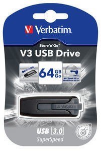 Pendrive Verbatim V3 64GB USB 3.0 czarny szybki i pojemny
