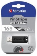 Pendrive Verbatim PinStripe USB 3.0 16GB czarny przenośny