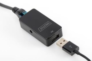 Przedłużacz USB 2.0 Digitus Extender do 50m po kabel Cat 5e 6