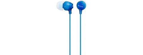 Słuchawki Sony MDR-EX15AP Blue z mikrofonem douszne ergonomiczne