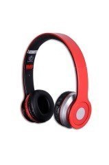 Słuchawki Rebeltec CRISTAL RED Bluetooth stereofoniczne z mikrofonem