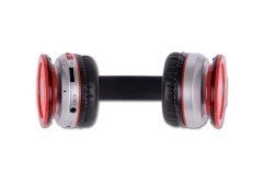 Słuchawki Rebeltec CRISTAL RED Bluetooth stereofoniczne z mikrofonem