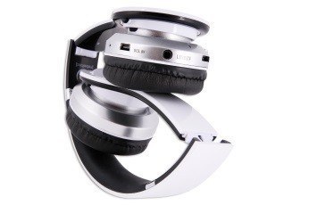 Słuchawki Rebeltec CRISTAL WHITE stereo Bluetooth z mikrofonem