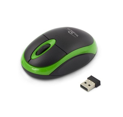 Mysz Esperanza VULTURE 3D bezprzewodowa optyczna czarna zielona z Nano USB
