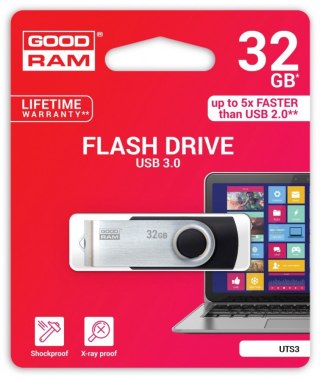 GOODRAM TWISTER BLACK 32GB USB3.0 szybki pamięć USB