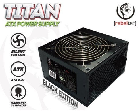 Zasilacz Rebeltec ATX Titan 450W ultra silent z wentylatorem 12cm
