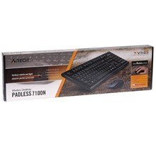 Zestaw A4 Tech V-TRACK 7100N bezprzewodowa klawiatura myszka czarny