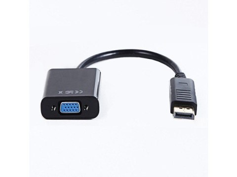 Adapter DisplayPort VGA Gembird 1080p czarny kompaktowy