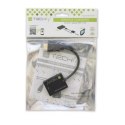 Adapter HDMI męski na VGA żeński czarny 10cm bez konfiguracji