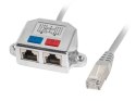 Adapter LAN RJ-45 Lanberg 2x żeński FTP bez zasilania do sieci