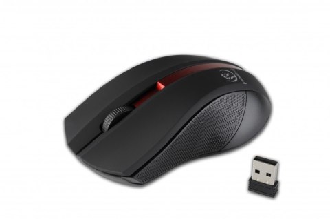 Mysz bezprzewodowa optyczna Rebeltec Galaxy Black/red Gaming 1000dpi gumowana
