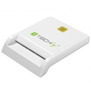 Czytnik USB 2.0 Smart Card biały plug and play do kart mikroprocesorowych