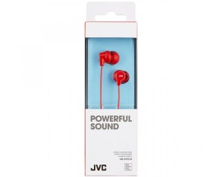 Słuchawki JVC HA-FX10 czerwone douszne dynamiczny dźwięk