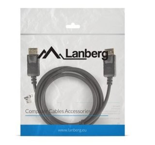 Kabel DisplayPort M/M 4K 1.8M czarny wydajny do monitorów i projektorów