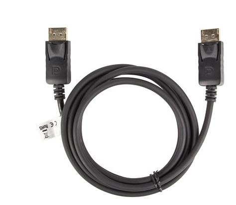 Kabel DisplayPort M/M 4K 1.8M czarny wydajny do monitorów i projektorów