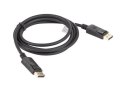 Kabel DisplayPort M/M 4K 1.8M czarny wydajny do monitorów i projektorów