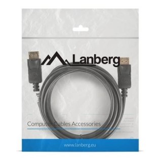 Kabel DisplayPort M/M 4K 3m czarny wysokiej jakości do transmisji