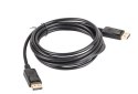 Kabel DisplayPort M/M 4K 3m czarny wysokiej jakości do transmisji