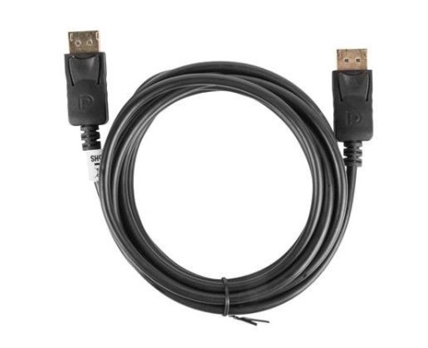 Kabel DisplayPort M/M 4K 3m czarny wysokiej jakości do transmisji
