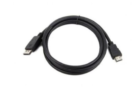 Kabel DisplayPort do HDMI męski czarny 5m z chipsetem konwertującym IC