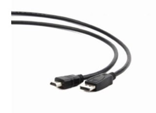 Kabel DisplayPort do HDMI męski czarny 5m z chipsetem konwertującym IC