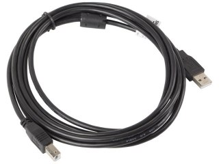 Kabel USB 2.0 AM-BM 3M czarny ferrytowy do drukarki i komputera