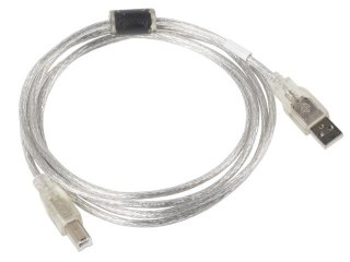 Kabel USB 2.0 Lanberg AM-BM 3M transparentny wydajny