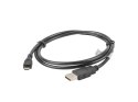 Kabel USB 2.0 micro AM-MBM5P 1M czarny szybki transfer Lanberg