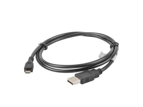 Kabel USB 2.0 micro AM-MBM5P 1M czarny szybki transfer Lanberg
