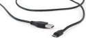 Kabel USB Micro USB 1.8m dwustronny szybki czarny Gembird