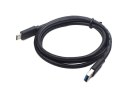 Kabel USB Type-C Męski 3.0 1.8m czarny szybka transmisja danych