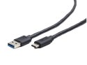 Kabel USB Type-C 3.0 1m czarny do komputerów 600Mb s 3A ładowania