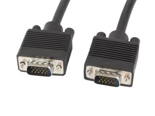 Kabel VGA 1.8m M/M czarny z ferrytowym rdzeniem premium Lanberg