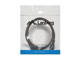 Kabel zasilający Lanberg CEE 7/7 IEC 320 C13 1.8M czarny wydajny