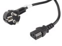 Kabel zasilający Lanberg CEE 7/7 IEC 320 C13 10m czarny VDE