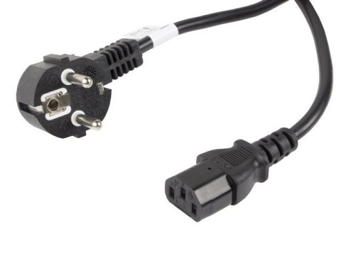 Kabel zasilający Lanberg CEE 7/7 IEC 320 C13 10m czarny VDE