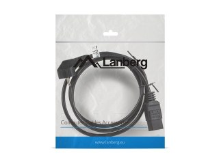 Kabel zasilający Lanberg IEC320 C19 16A VDE 1.8m czarny