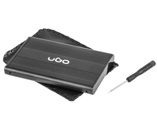 UGo Kieszeń zewnętrzna SATA 2,5'' USB 2.0 aluminium czarna