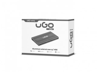 UGo Kieszeń zewnętrzna SATA 2,5'' USB 2.0 aluminium czarna