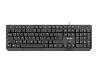 Klawiatura Natec Trout Slim USB czarna 1.8m smukła funkcjonalna