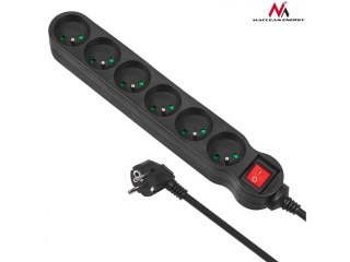 Listwa zasilająca Maclean MCE188 6 gniazd 2300W czarna 5m